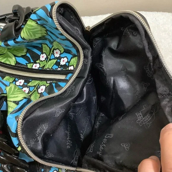 Betsey Johns Betseyville Strawberry Floral Handbag Vintage - Picture 8 of 11